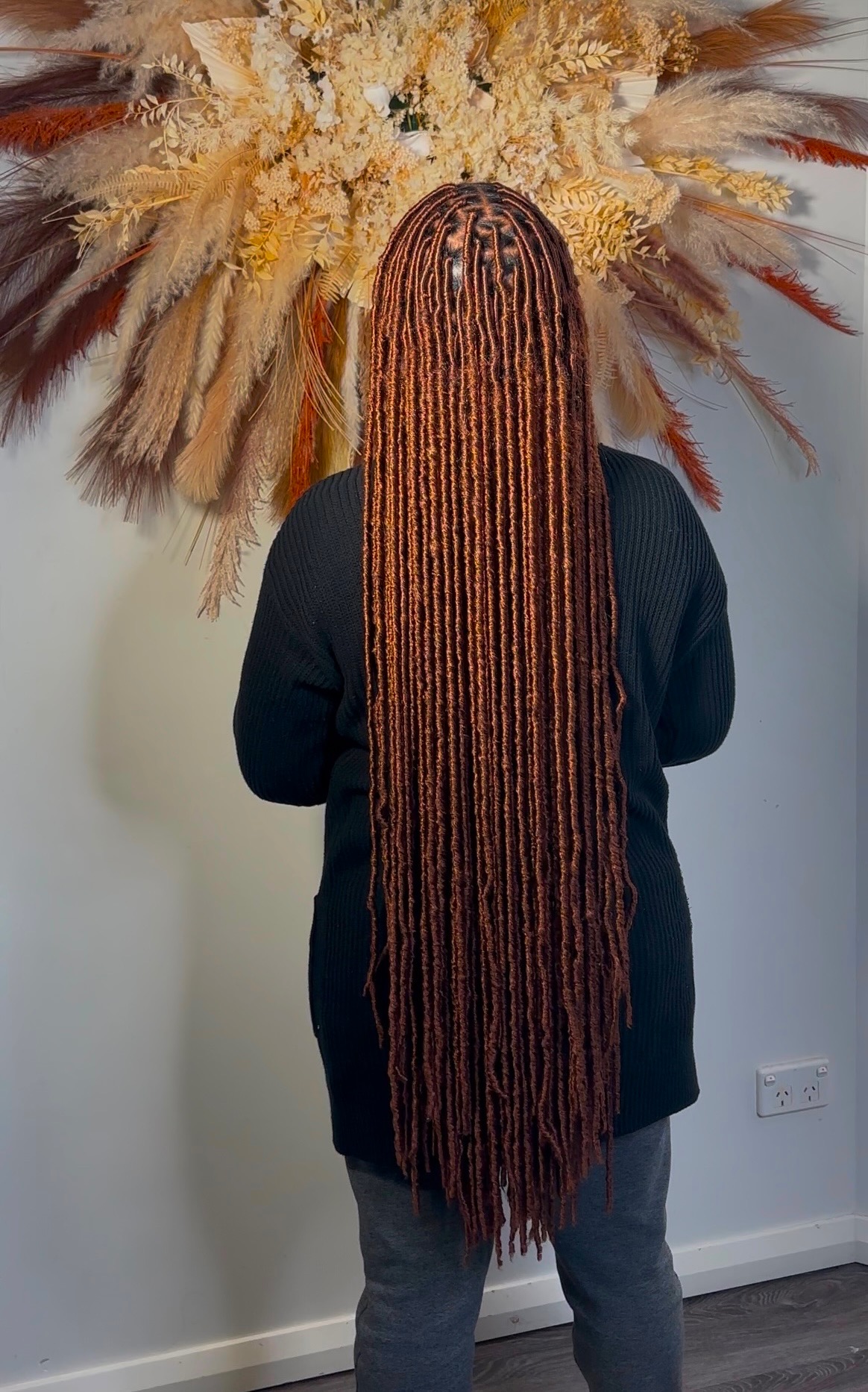 Long copper soft locs